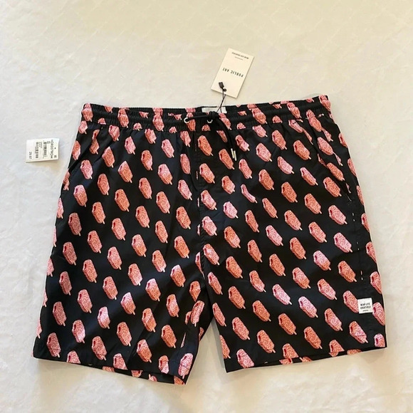 Public Art Men’s‎ Ice Cream Print Swim Trunks mesh Lined XXL 2XL NWT - Picture 5 of 9